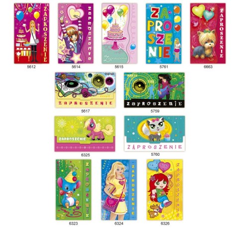 Zaproszenie Duże Dziewczyna Merigraf (5902221801341) Merigraf