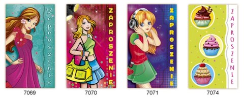 Zaproszenie Duże Dziewczyna Merigraf (5902221801341) Merigraf