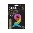 Balon gumowy Beauty&Charm cyfra stojąca tęczowa tęczowy 30cal Godan (BC-AST9) Godan