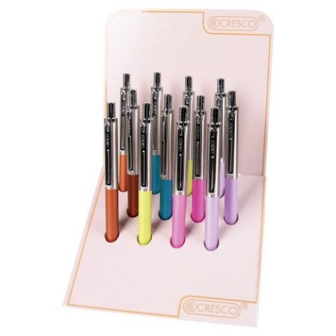 Długopis wielkopojemny Reporter Pastel 5907464218468 wkład niebieskie 1,0mm Cresco (290051) Cresco