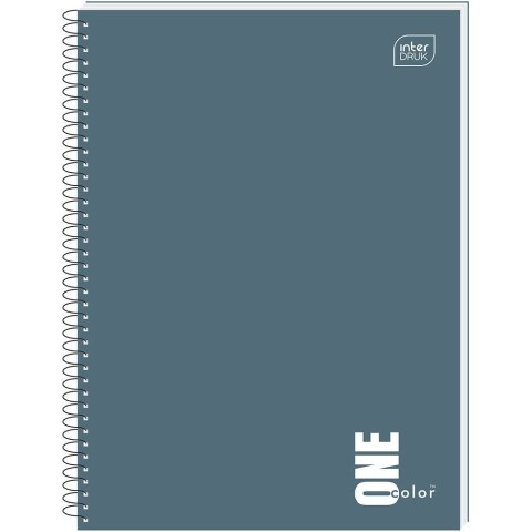 Kołozeszyt (kołonotatnik) ONE COLOR 80# A6 80k. 70g krata Interdruk Interdruk