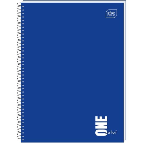 Kołozeszyt (kołonotatnik) ONE COLOR 80# A6 80k. 70g krata Interdruk Interdruk