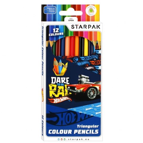 Kredki ołówkowe Hot Wheels St 12 kol. Starpak (490887) Starpak