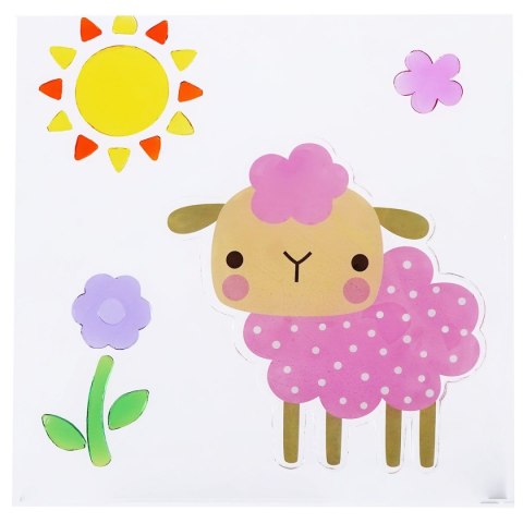 Ozdoba wielkanocna Żelowa naklejka na okno - baranek Arpex (SW4138) Arpex