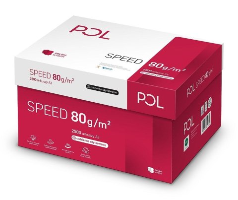 Papier ksero Pol speed A3 biały 500k. 80g Pol