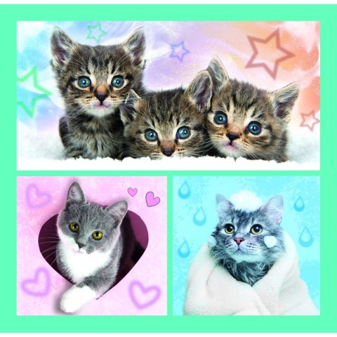 Puzzle Słodkie zwierzaki 3w1 el. Trefl (34862) Trefl