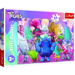 Puzzle Trefl Universal Trolls 3 W świecie Trolli 24 el. (14359) Trefl