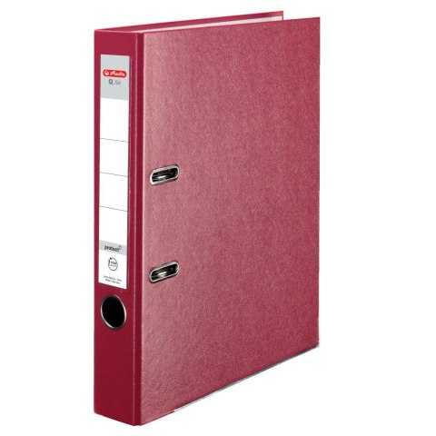 Segregator dźwigniowy Q. file Standard 0011167491 A4 50mm czerwony Herlitz (300003090) Herlitz