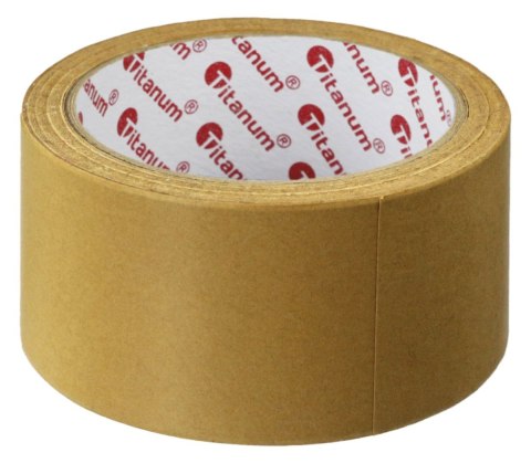 Taśma pakowa papierowa kraft 48x50 [mm x m] brązowy Titanum Titanum