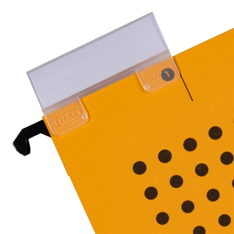 Teczka zawieszkowa Chic Ultimate z płóciennymi bokami A4 żółty karton 230g Elba (100552103) Elba