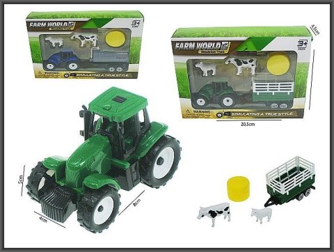 Traktor 16cm z akcesoriami Hipo (H13606) Hipo