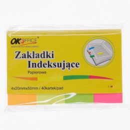 Zakładki indeksujące Okoffice 160k [mm:] 20x50 (SDM-105) Okoffice