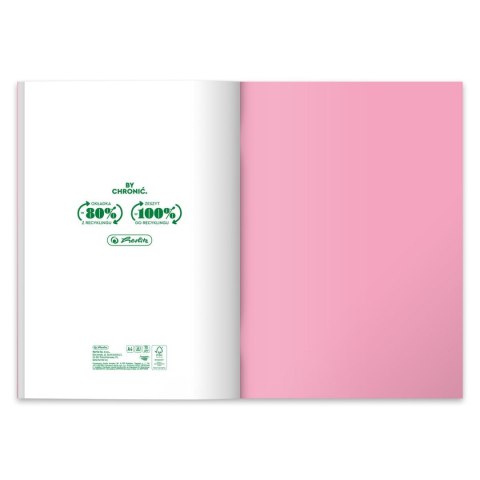 Zeszyt Pastel Colors Eco PP 9552753 A4 60k. 70g krata Herlitz (400198131) Herlitz