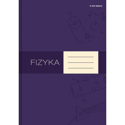 Brulion tematyczny fizyka A5 80k. 70g krata [mm:] 150x210 TOP-2000 (400160623) TOP-2000