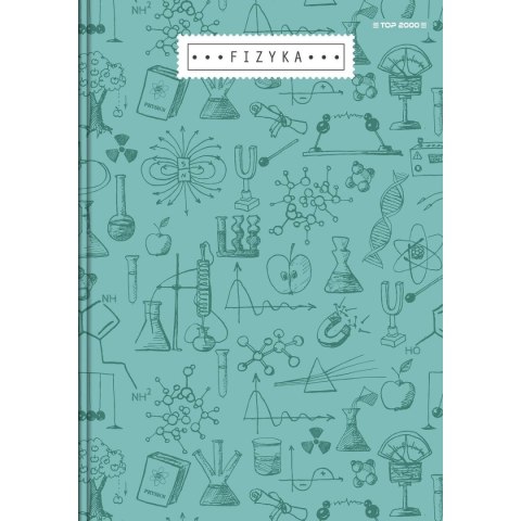 Brulion tematyczny fizyka A5 80k. 70g krata [mm:] 150x210 TOP-2000 (400160623) TOP-2000