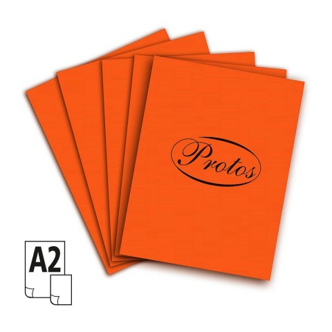 Brystol A2 pomarańczowy 20k [mm:] 430x610 Protos Protos