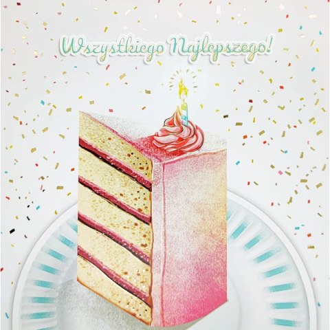 Kartka składana kw KARNET KW HS Tort Henry (5907465664455) Henry