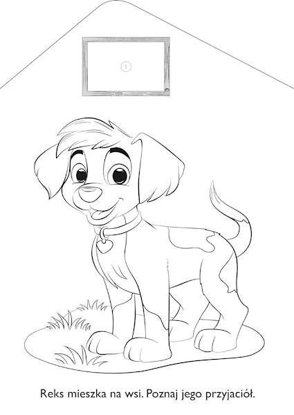 Książeczka edukacyjna kol.z zagrody. piesek Niko Niko