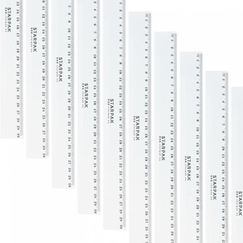 Linijka plastik 30cm Starpak (472865) Starpak