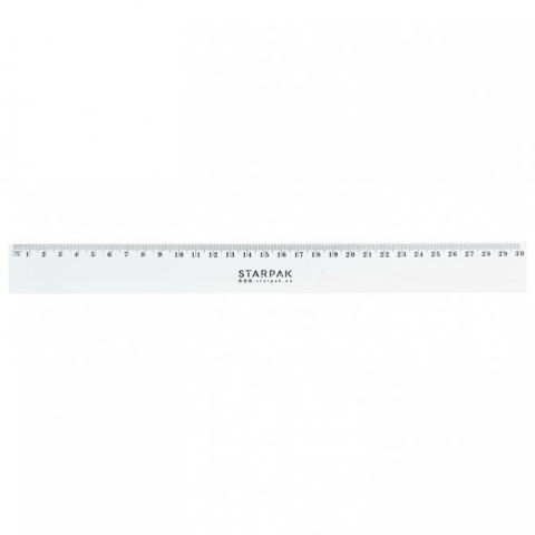 Linijka plastik 30cm Starpak (472865) Starpak