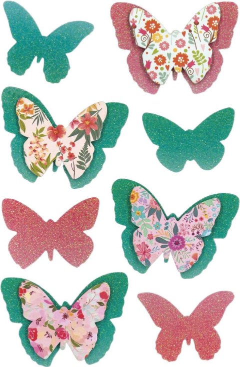 Naklejka (nalepka) Craft-Fun Series motyle Titanum (HFF-9) Titanum