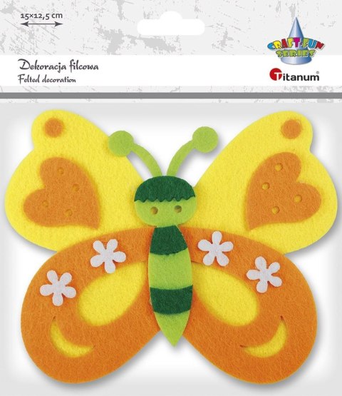 Ozdoba filcowa Craft-Fun Series motyl Titanum (20CR0312-3) Titanum
