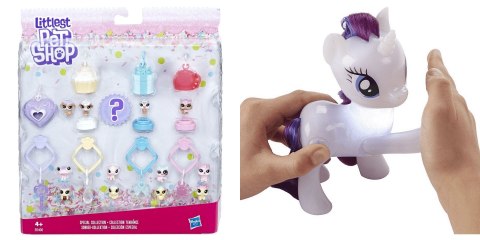 Pakiet PROMOCJA Hasbro E0400+ MLP C0720 Lps Lukrowi Zestaw Zwier +My Little Pony Świecące kopytka Hasbro