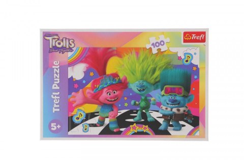 Puzzle Trefl Trolls Zabawne Trolle 100 el. (16461) Trefl