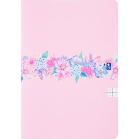 Zeszyt FLOWERS A4 60k. 90g krata Oxford (400181451) Oxford