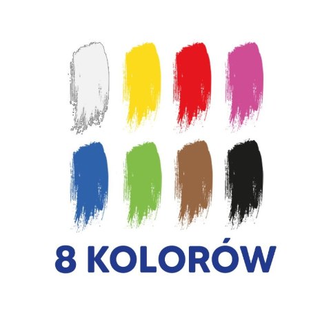 Farby plakatowe kolor: mix 8 kolor. Oxford (400167102) Oxford