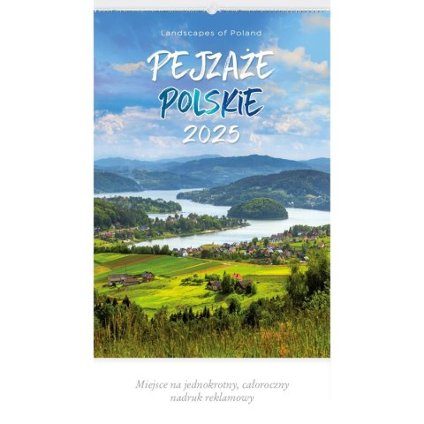 Kalendarz ścienny PEJZAŻE TATRZAŃSKIE WIELOPLANSZOWY 12K 320mm x 470mm Lucrum (RW3) Lucrum