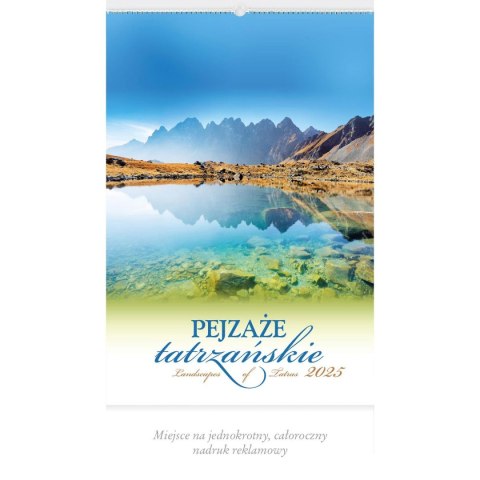 Kalendarz ścienny PEJZAŻE TATRZAŃSKIE WIELOPLANSZOWY 12K 320mm x 470mm Lucrum (RW3) Lucrum