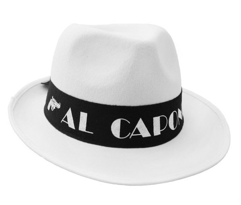 Kapelusz al Capone biały Godan (KBGAN-QG) Godan