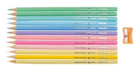 Kredki ołówkowe 12 kol. Fun&Joy Fun&Joy