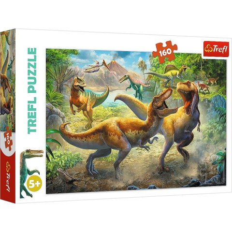 Puzzle Trefl walczące tyranozaury 160 el. (15360) Trefl