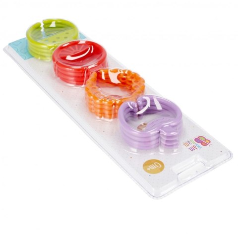 Zabawka edukacyjna Zestaw sensorycznych krążków Owoce 16el Bam Bam (482390) Bam Bam