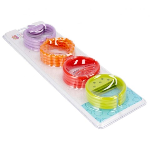 Zabawka edukacyjna Zestaw sensorycznych krążków Owoce 16el Bam Bam (482390) Bam Bam