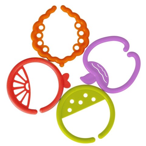 Zabawka edukacyjna Zestaw sensorycznych krążków Owoce 16el Bam Bam (482390) Bam Bam