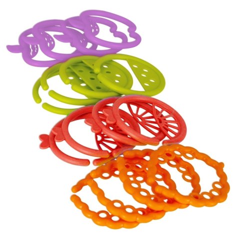 Zabawka edukacyjna Zestaw sensorycznych krążków Owoce 16el Bam Bam (482390) Bam Bam