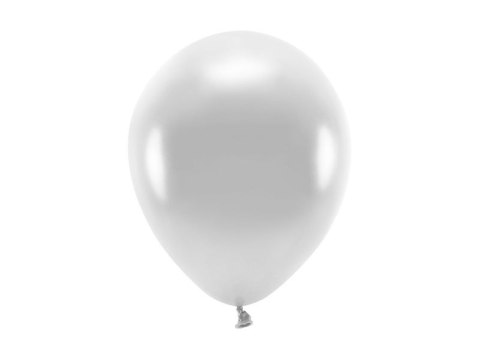 Balon gumowy Partydeco Metalizowane Eco Balloons srebrny 260mm (ECO26M-018) Partydeco