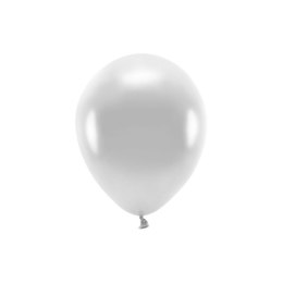 Balon gumowy Partydeco Metalizowane Eco Balloons srebrny 260mm (ECO26M-018) Partydeco