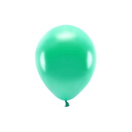 Balon gumowy Partydeco Metalizowane Eco Balloons zielony 260mm (ECO26M-012) Partydeco