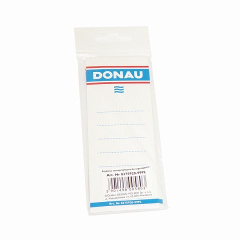 Etykiety opisowe do segregatora biały [mm:] 48x153 Donau (8370920-09PL) Donau