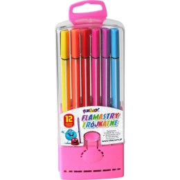 Flamaster trójkątne 12 kol. Fun&Joy (FJ-206-12) Fun&Joy