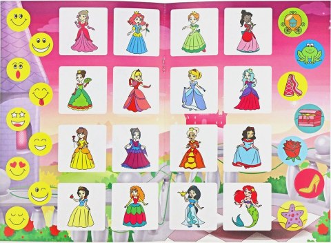 Książeczka edukacyjna Moja kolorowanka z naklejkami. Księżniczki Niko Niko