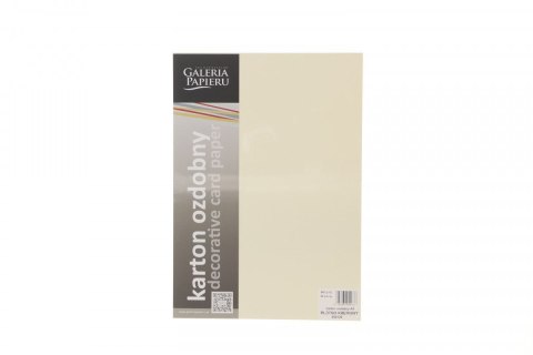 Papier ozdobny (wizytówkowy) płótno krem A4 kremowy 240g Galeria Papieru (202122) Galeria Papieru