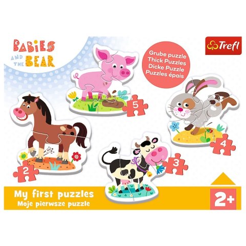 Puzzle puzzle baby classic Bobaskowe zwierzątka Trefl (36127) Trefl