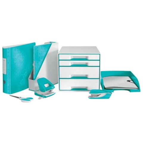 Szuflada na dokumenty Wow Plus turkusowy polistyren PS [mm:] 255x70x 357 Leitz (52263051) Leitz