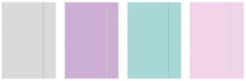 Teczka kartonowa na gumkę pastel HOLOGRAM M5+ mix Interdruk Interdruk