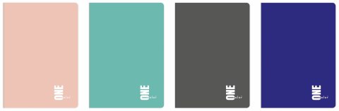Zeszyt One Color A5 80k. 70g krata [mm:] 148x210 Interdruk (ZE80KF#OC) Interdruk